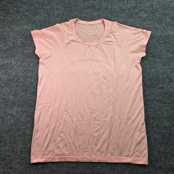 Lululemon Tops - Lululemon Swiftly Tech SS 2.0 Shirt Pink Workout Running Top Size 12 Womens